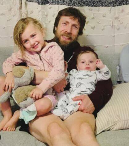 Birdie Joe Danielson with her father Daniel Bryan and sibling.
